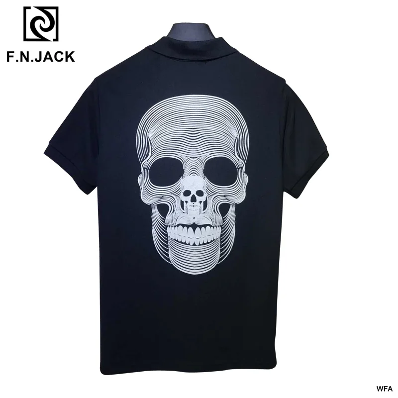 F.N.JACK New Arrival Short Sleeve Mens Polo Shirt Fashion Shirts Casual Male Top Polo Shirt with Cool Skull
F.N.JACK New Arrival Short Sleeve Mens Polo Shirt Fashion Shirts Casual Male Top Polo Shirt with Cool Skull