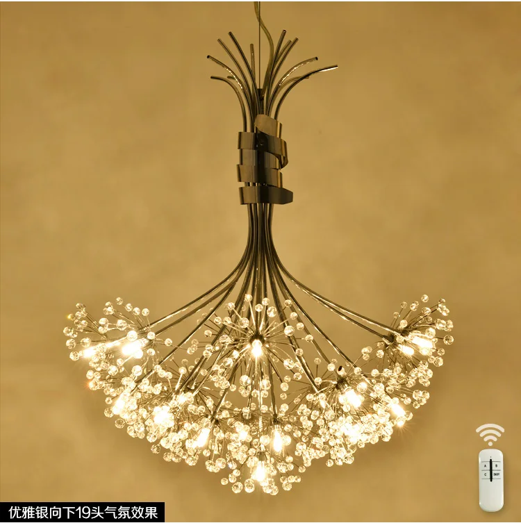 Modern Led Crystal Pendant Lights Fixture for Dining Room Kitchen Flower Dandelion Design Hanging Pendant Lamp
Modern Led Crystal Pendant Lights Fixture for Dining Room Kitchen Flower Dandelion Design Hanging Pendant Lamp
