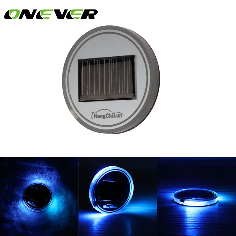 Onever Solar Power Energy Blue LED Car Interior Decoration Light Cup Coaster Mat Non Slip Pad Car Accessories Car Styling
Onever Solar Power Energy Blue LED Car Interior Decoration Light Cup Coaster Mat Non Slip Pad Car Accessories Car Styling