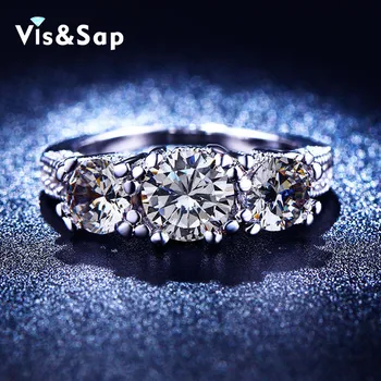 Visisap White gold color ring brilliant cut cubic jewelry engagement Wedding Rings For Women jewelry resell VSR204
Visisap White gold color ring brilliant cut cubic jewelry engagement Wedding Rings For Women jewelry resell VSR204