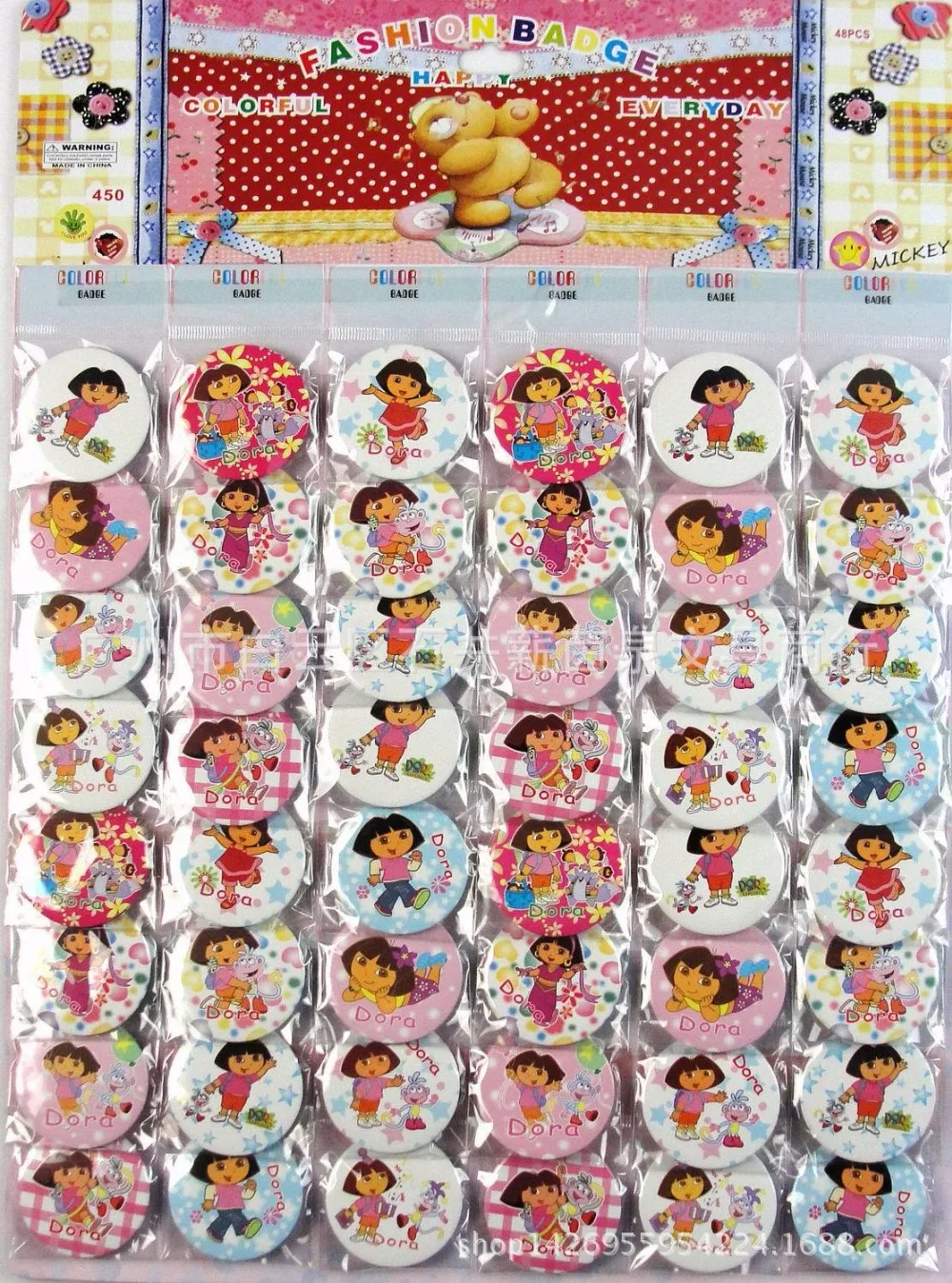 48pcs/lot of dora badge, party gift bag decoration brooch, party favor decoration brooch
48pcs/lot of dora badge, party gift bag decoration brooch, party favor decoration brooch