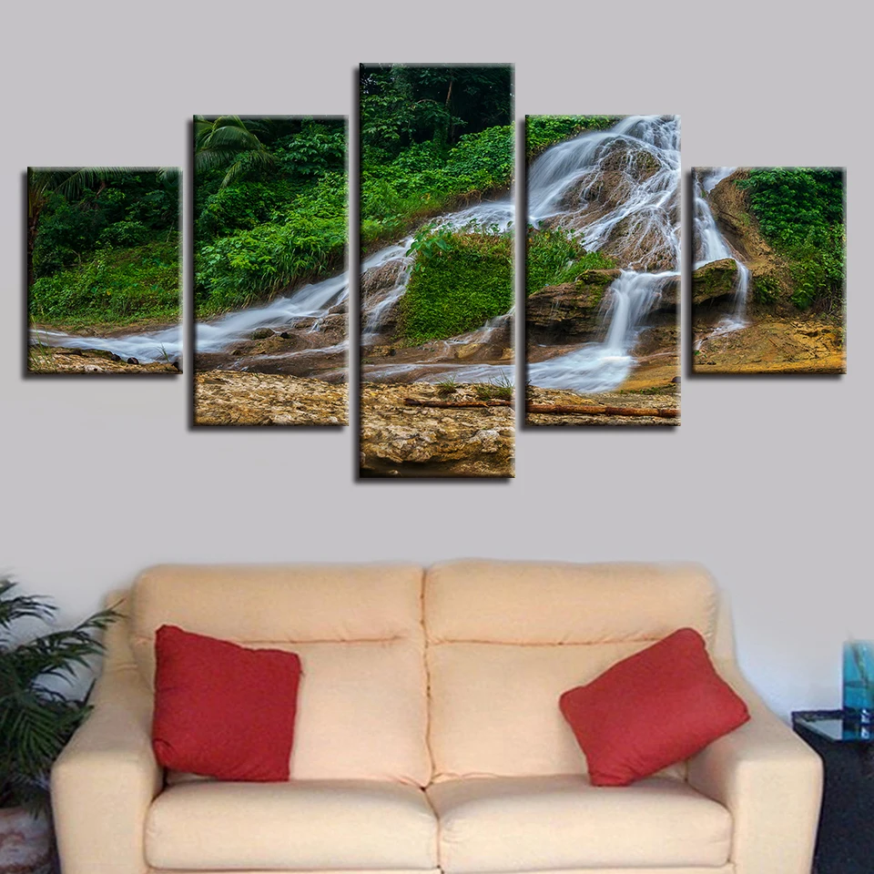 HD Printing Decor Wall Modular Canvas Picture 5 Pieces Water Flowing Into The Little River Natural Scenery Posters Painting Art
HD Printing Decor Wall Modular Canvas Picture 5 Pieces Water Flowing Into The Little River Natural Scenery Posters Painting Art