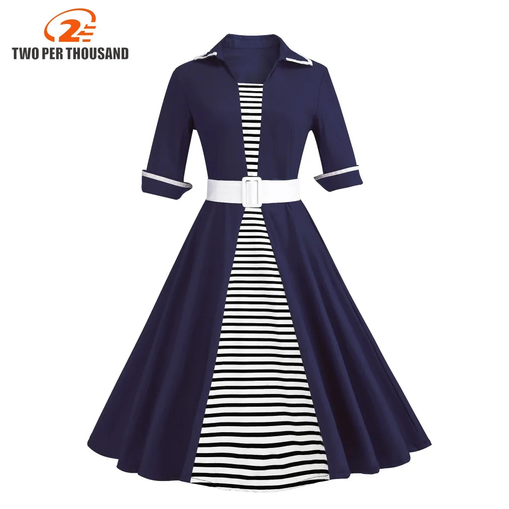 Autumn 4XL Plus Size 3XL Stripe Print Half Sleeves Lapel Vintage Dress 50's Audrey Retro Dresses Pattern Work Party Vestidos
Autumn 4XL Plus Size 3XL Stripe Print Half Sleeves Lapel Vintage Dress 50's Audrey Retro Dresses Pattern Work Party Vestidos