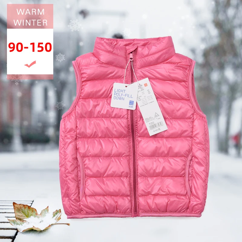 1-12 oid Children 90% White Duck Down Short Vest Girl's Slim Thin Warm Waistcoat Stand Collar boy's ultra Light Windprrof Liner
1-12 oid Children 90% White Duck Down Short Vest Girl's Slim Thin Warm Waistcoat Stand Collar boy's ultra Light Windprrof Liner