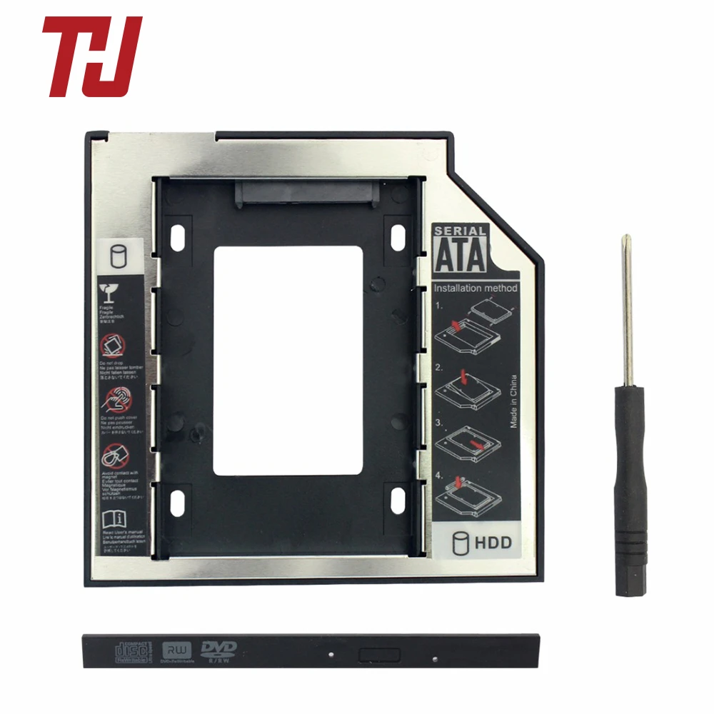 9.5mm SATA3 Interface 2.5 Inch Hard Drive Bracket SSD Adapter Optibay HDD Caddy DVD CD-ROM Enclosure Adapter Case for Laptop PC
9.5mm SATA3 Interface 2.5 Inch Hard Drive Bracket SSD Adapter Optibay HDD Caddy DVD CD-ROM Enclosure Adapter Case for Laptop PC