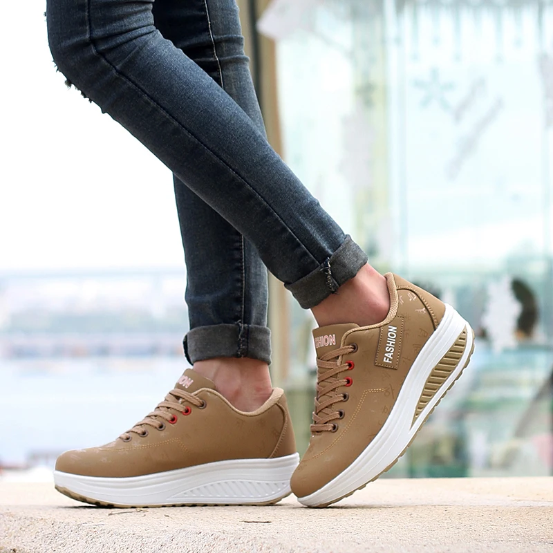 New Women Sneakers Comfortable Vulcanize Shoes 2019 Leather Waterproof Casual Shoes Platform Wedge Sneakers Chaussure Femme
New Women Sneakers Comfortable Vulcanize Shoes 2019 Leather Waterproof Casual Shoes Platform Wedge Sneakers Chaussure Femme