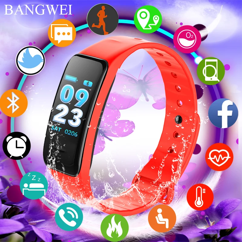 BANGWEI Sport Smart Watch Men Women LED Color Screen Smart Bracelet Heart rate Monitor Alarm Clock Vibration Sedentary Reminder
BANGWEI Sport Smart Watch Men Women LED Color Screen Smart Bracelet Heart rate Monitor Alarm Clock Vibration Sedentary Reminder