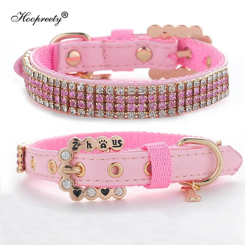 Full Pink Crystal Rhinestones Diamonds PU Leather Dog Pet Collars With Rhinestones Buckle Cat Dog Collars For Small Medium Dogs
Full Pink Crystal Rhinestones Diamonds PU Leather Dog Pet Collars With Rhinestones Buckle Cat Dog Collars For Small Medium Dogs