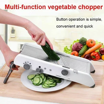 Vegetable Cutter With Steel Blade Mandoline Slicer Potato Peeler Carrot Cheese Grater Vegetable Slicer Kitchen Accessories Tool
Vegetable Cutter With Steel Blade Mandoline Slicer Potato Peeler Carrot Cheese Grater Vegetable Slicer Kitchen Accessories Tool