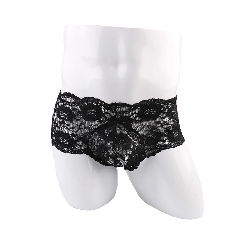Sexy Mens Boxer Lace Comfortable Pants Solid Spandex Black Red Underpants Male Underwear Boxers 2 Color
Sexy Mens Boxer Lace Comfortable Pants Solid Spandex Black Red Underpants Male Underwear Boxers 2 Color