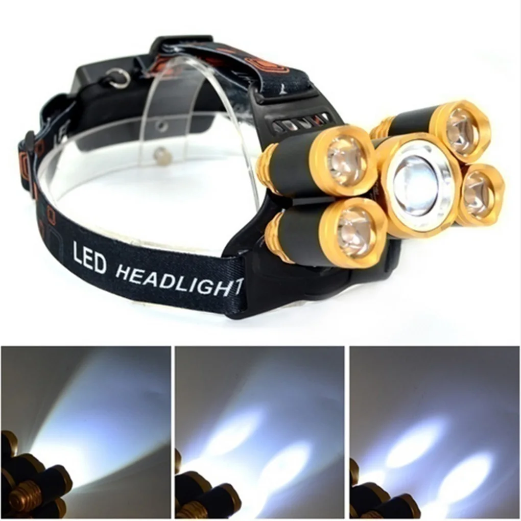 5 T6 LED Bright Head Flashlight Night Fishing Camping Hiking Headlamp Outdoor Zoom Head Torch
5 T6 LED Bright Head Flashlight Night Fishing Camping Hiking Headlamp Outdoor Zoom Head Torch