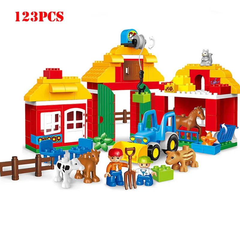 123pcs Large Size Happy Zoo With Animals Figures Building Blocks Compatible Legoings Duploed Creative Big Size Bricks Kids Toys
123pcs Large Size Happy Zoo With Animals Figures Building Blocks Compatible Legoings Duploed Creative Big Size Bricks Kids Toys