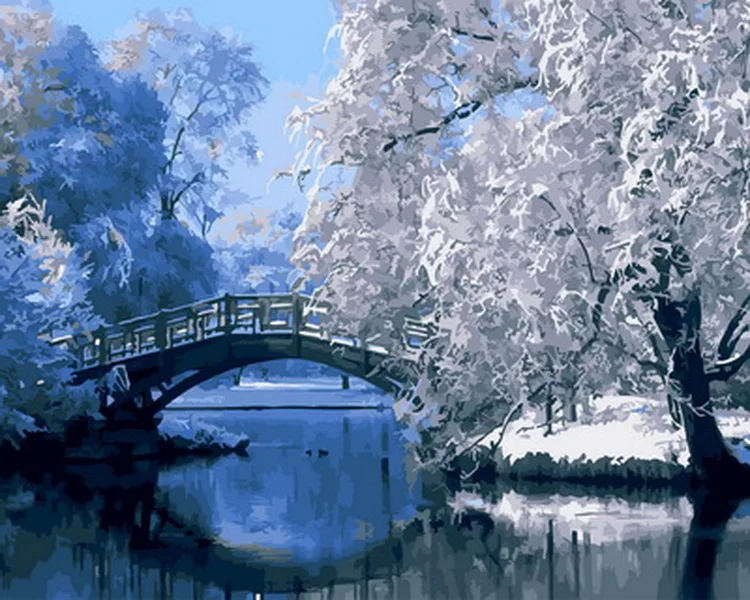 Frameless oil painting by numbers paint by number for home decor oil picture painting 5065cm winter bridge
Frameless oil painting by numbers paint by number for home decor oil picture painting 5065cm winter bridge