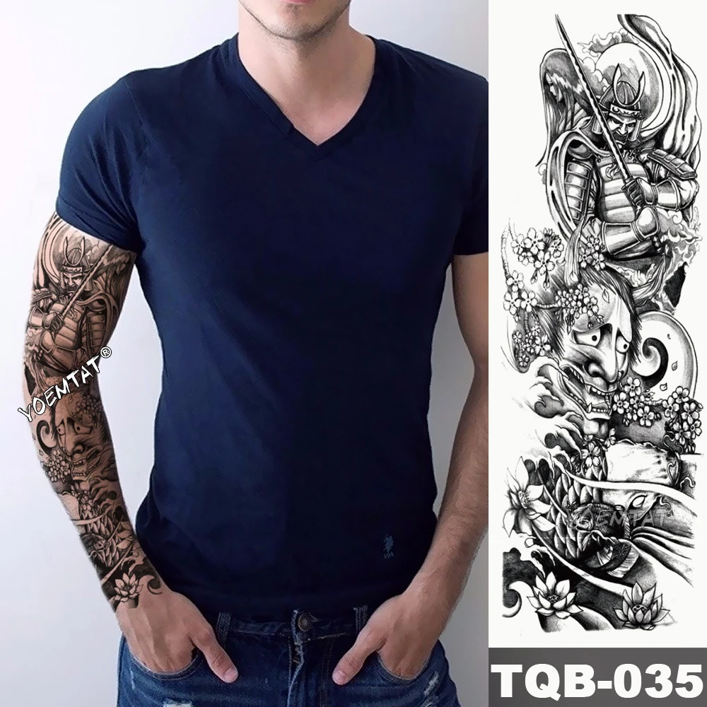 New 1 Piece Temporary Tattoo Sticker warrior landscape battle style Tattoo Arm Body Art Big Sleeve Large Fake Tattoo Sticke
New 1 Piece Temporary Tattoo Sticker warrior landscape battle style Tattoo Arm Body Art Big Sleeve Large Fake Tattoo Sticke