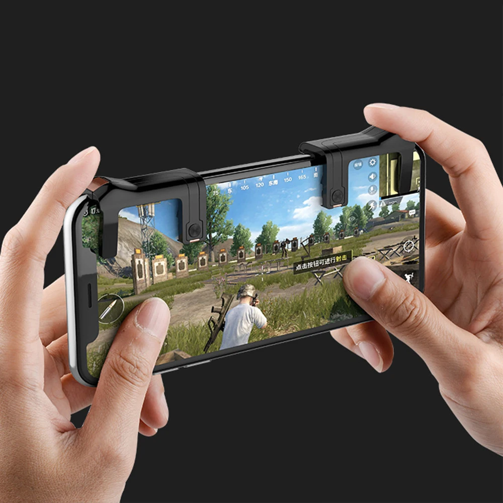 1 Pair Shooting Trigger Button Joystick for Mobile Phone Playing PUBG Royale Chicken Dinner Kits
1 Pair Shooting Trigger Button Joystick for Mobile Phone Playing PUBG Royale Chicken Dinner Kits