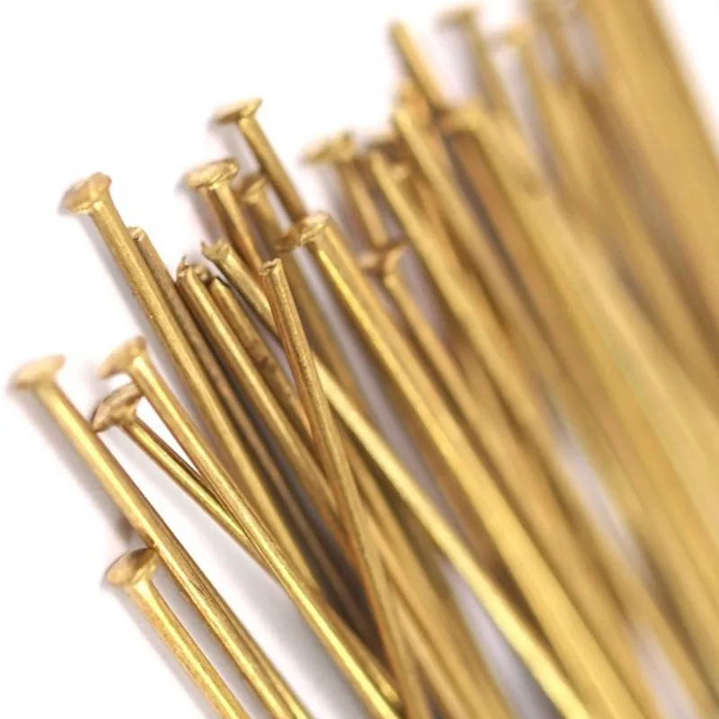 100pc.. Raw Brass Head Pin, Findings (Nickel Free and Lead Free).(50 mm x 0.85mm)-- BRC037
100pc.. Raw Brass Head Pin, Findings (Nickel Free and Lead Free).(50 mm x 0.85mm)-- BRC037