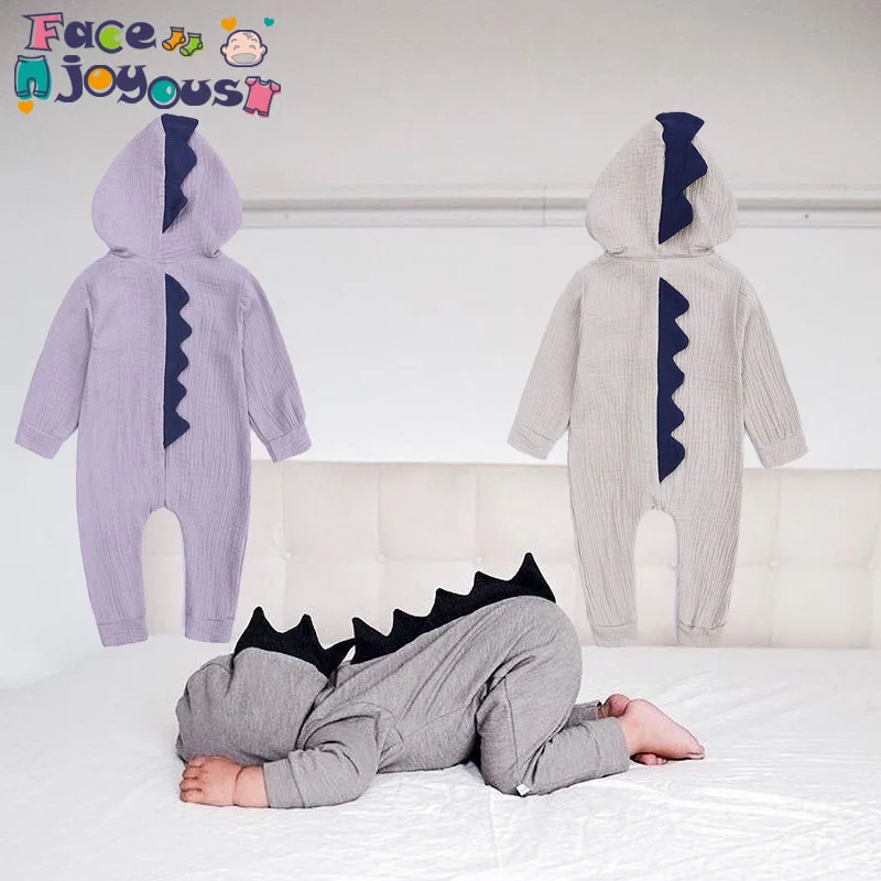Baby Boy Girl 3D Dinosaur Costume Solid Purple Gray Rompers Warm 2019 Spring Autumn Cotton Romper Playsuit Clothes
Baby Boy Girl 3D Dinosaur Costume Solid Purple Gray Rompers Warm 2019 Spring Autumn Cotton Romper Playsuit Clothes
