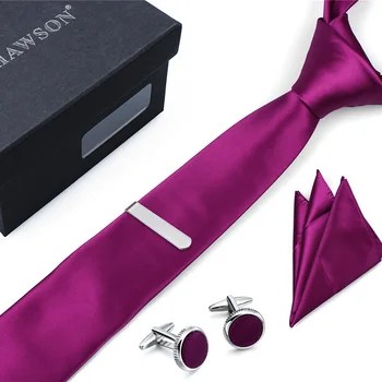 HAWSON Purple Cufflinks and Tie Clip Cotton Tie Set Fashion Necktie Skinny Slim Ties for Grooms Wedding
HAWSON Purple Cufflinks and Tie Clip Cotton Tie Set Fashion Necktie Skinny Slim Ties for Grooms Wedding