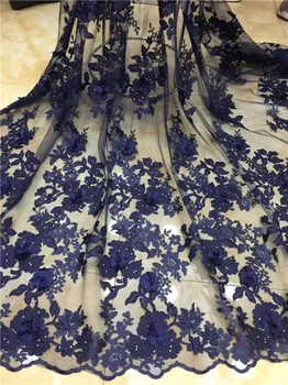 French 3D Applique Lace Fabric 2019Latest African Mesh Tulle Lace Fabric Navy Blue Nigerian Guipure Lace Fabric High Quality X2
French 3D Applique Lace Fabric 2019Latest African Mesh Tulle Lace Fabric Navy Blue Nigerian Guipure Lace Fabric High Quality X2