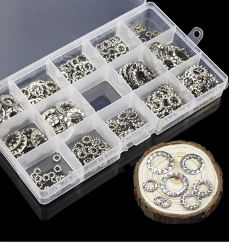 304# Stainless steel 14sizes inside and outside multi-tooth washer anti-skid lock gasket set Internal Assortment Kit Gasket
304# Stainless steel 14sizes inside and outside multi-tooth washer anti-skid lock gasket set Internal Assortment Kit Gasket