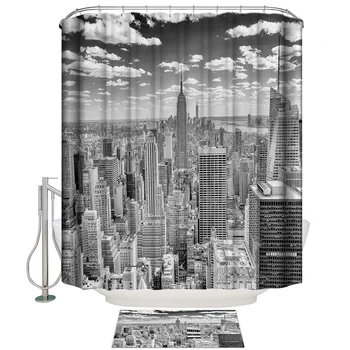 Grey New York City Shower Curtain Doormat Sets Shower Curtain Sets Bathroom Decor Set Bathroom Fabric Modern Toilet House Women
Grey New York City Shower Curtain Doormat Sets Shower Curtain Sets Bathroom Decor Set Bathroom Fabric Modern Toilet House Women