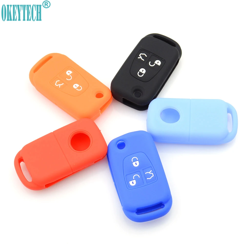 OkeyTech Soft Silicone car key fob case cover Shell For Mercedes Benz ML C CL S SL SEL Flip Folding 3 buttons Remote protector
OkeyTech Soft Silicone car key fob case cover Shell For Mercedes Benz ML C CL S SL SEL Flip Folding 3 buttons Remote protector