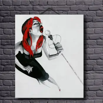 High Skill Artist Hand Painted Canvas Painting Sexy Women Singing Song Unframed Abstract Art Figure Painting Decorative Pictures
High Skill Artist Hand Painted Canvas Painting Sexy Women Singing Song Unframed Abstract Art Figure Painting Decorative Pictures