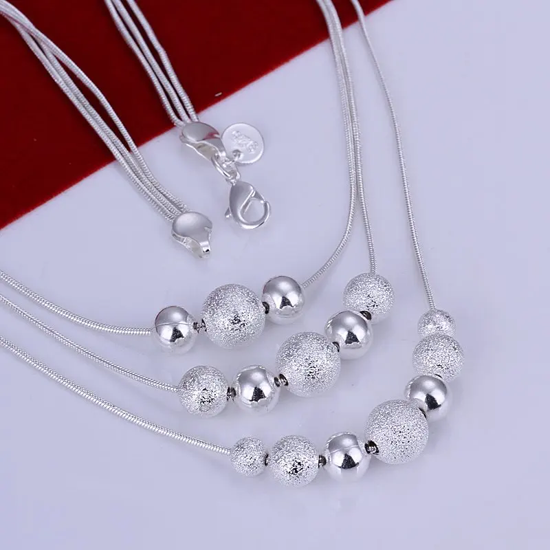 HOT sale!!!N020 Three Line Bead Necklace Factory Price Free shipping silver necklace.fashion jewelry jewellry necklace
HOT sale!!!N020 Three Line Bead Necklace Factory Price Free shipping silver necklace.fashion jewelry jewellry necklace