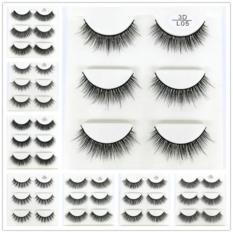 3D Chemical Fiber False Eyelashes 3 Pairs of Soft and Comfortable Natural Realistic False Eyelashes
3D Chemical Fiber False Eyelashes 3 Pairs of Soft and Comfortable Natural Realistic False Eyelashes