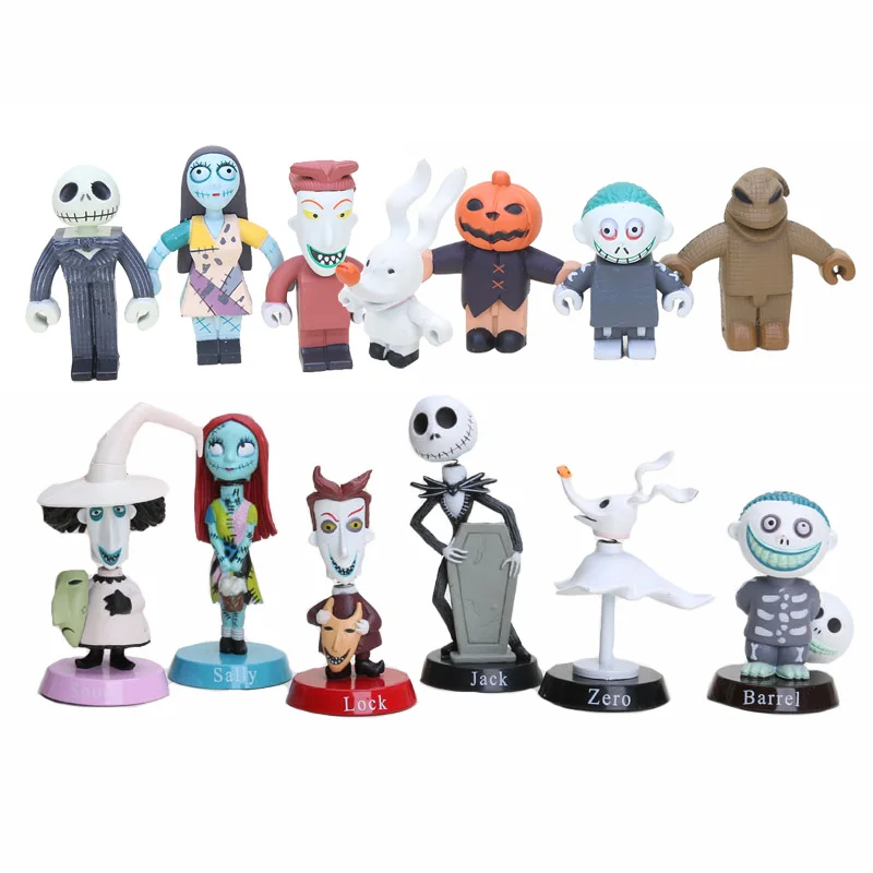 Anime Nightmare Before Christmas Jack Sally Shock Zero Head PVC doll Action Figures Toy children gift
Anime Nightmare Before Christmas Jack Sally Shock Zero Head PVC doll Action Figures Toy children gift