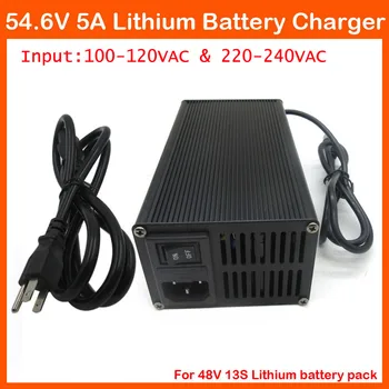 Input 100-120 & 200-240 VAC Output 54.6V 5A Fast charger use for 48V 13S Electric bike Lithium battery pack 48V Lithium charger
Input 100-120 & 200-240 VAC Output 54.6V 5A Fast charger use for 48V 13S Electric bike Lithium battery pack 48V Lithium charger