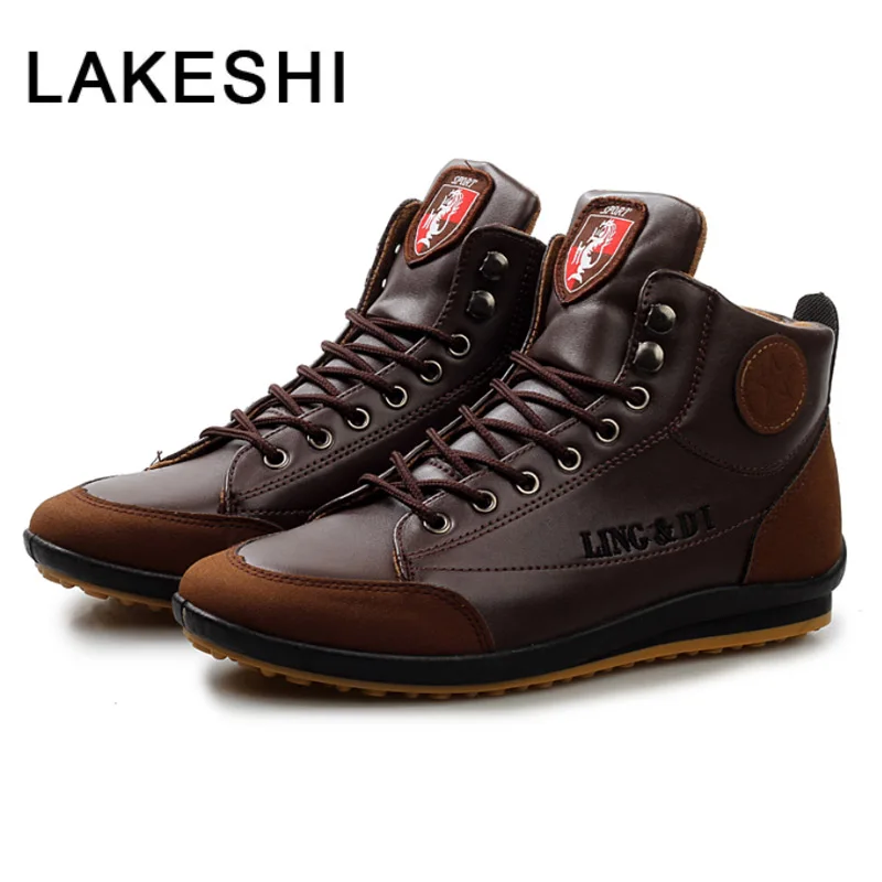 LAKESHI Men Boots 2019 Men Leather Boots Men Fashion Autumn Winter Boots Warm Cotton Ankle Boots Lace Up Casual Shoes Men Shoes
LAKESHI Men Boots 2019 Men Leather Boots Men Fashion Autumn Winter Boots Warm Cotton Ankle Boots Lace Up Casual Shoes Men Shoes