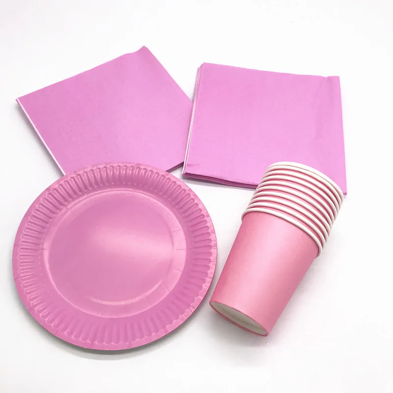 60pcs/lot pink plates cups napkins plain color theme birthday party decorations pink disposable tableware set for 20use
60pcs/lot pink plates cups napkins plain color theme birthday party decorations pink disposable tableware set for 20use