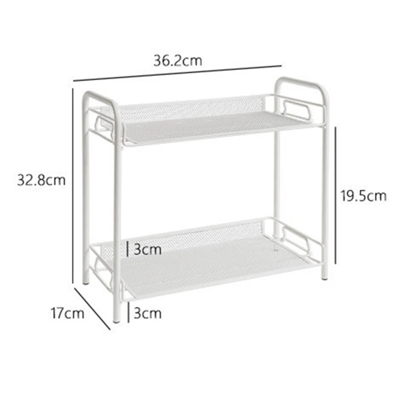 2-Layers Storage Rack Spice Condiment Basket Desk Organizer for Kitchen Bathroom Storage Shelf
2-Layers Storage Rack Spice Condiment Basket Desk Organizer for Kitchen Bathroom Storage Shelf