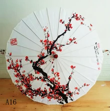 Seda feminino guarda-chuva japonês cerejeira flores seda antiga dança guarda-chuva decorativo guarda-chuva estilo chinês óleo papel guarda-chuva(China)