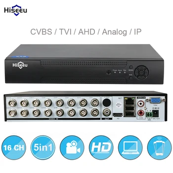16CH 5in1 AHD DVR support CVBS TVI AHD Analog IP Cameras HD P2P Cloud H.264 VGA HDMI video recorder RS485 Audio Hiseeu 
16CH 5in1 AHD DVR support CVBS TVI AHD Analog IP Cameras HD P2P Cloud H.264 VGA HDMI video recorder RS485 Audio Hiseeu