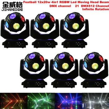 Free Shipping 6pcs/Lot Football 12x20w RGBW 4in1 DMX512 Moving Head Light RGBW LED Beam Dj Stage Lighting
Free Shipping 6pcs/Lot Football 12x20w RGBW 4in1 DMX512 Moving Head Light RGBW LED Beam Dj Stage Lighting