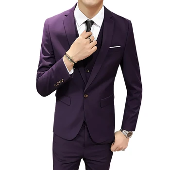 (Jacket+vest+pants) 2018 High end Groom Wedding Dress Fashion Mens Suits Boutique Pure Color Casual Business Suits Blazer
(Jacket+vest+pants) 2018 High end Groom Wedding Dress Fashion Mens Suits Boutique Pure Color Casual Business Suits Blazer
