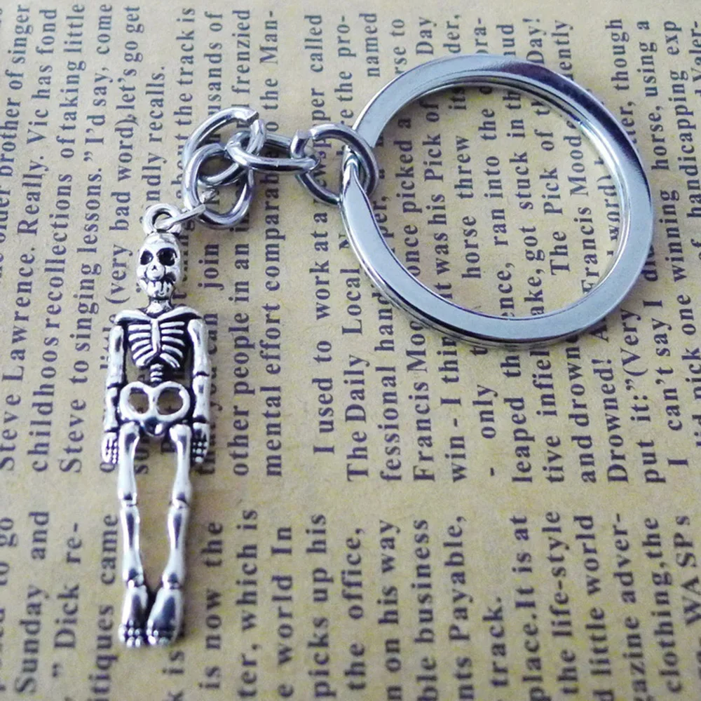 super low price wholesale Fashion skull Key Ring Metal Key Chain Keychain Jewelry skeleton 10*40mm Pendant
super low price wholesale Fashion skull Key Ring Metal Key Chain Keychain Jewelry skeleton 10*40mm Pendant