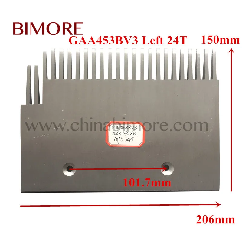 Escalator Comb Plate GAA453BV3 Length 206mm Width 150mm Install Size 101mm 24T Left
Escalator Comb Plate GAA453BV3 Length 206mm Width 150mm Install Size 101mm 24T Left