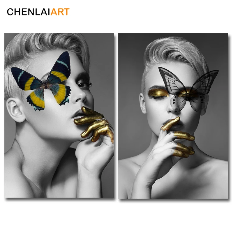 Canvas Print Painting Modern Sexy Woman And Butterfly Wall Art Poster And Prints Pictures For Living Room Home Decor No Frame
Canvas Print Painting Modern Sexy Woman And Butterfly Wall Art Poster And Prints Pictures For Living Room Home Decor No Frame