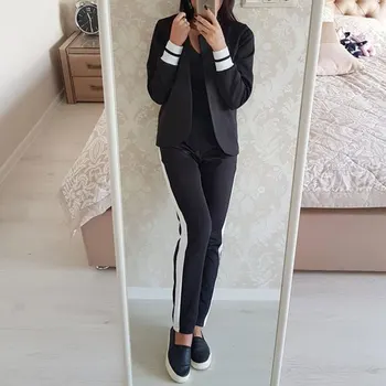 Taotrees Women's suit office ladies casual pants + jacket suit comfortable ladies sportswear simple fashion clothing
Taotrees Women's suit office ladies casual pants + jacket suit comfortable ladies sportswear simple fashion clothing