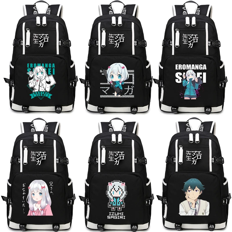 

New Anime Eromanga Sensei Backpack Cosplay Anime School bag Bookbag Satchel Rucksack Work Leisure Laptop Travel Bag