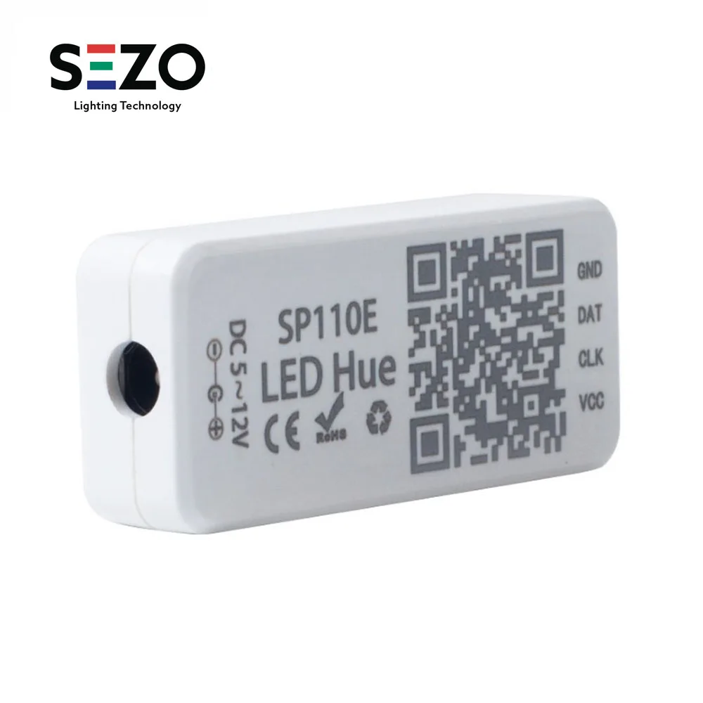 SP110E Bluetooth Controller DC5-12V For WS2812B SK6812 RGB/RGBW Magic Lights LED Pixel Strip Smart Phone APP Control IOS/Android
SP110E Bluetooth Controller DC5-12V For WS2812B SK6812 RGB/RGBW Magic Lights LED Pixel Strip Smart Phone APP Control IOS/Android