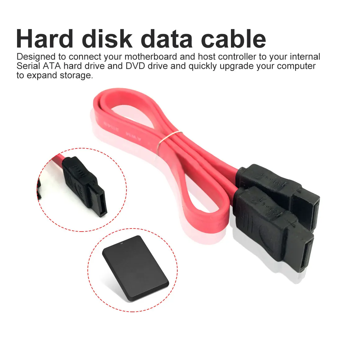 SATA Cable High Quality Fast 38cm Serial ATA SATA 2 Cable Lead Hard Drive Data Red Cabo
SATA Cable High Quality Fast 38cm Serial ATA SATA 2 Cable Lead Hard Drive Data Red Cabo