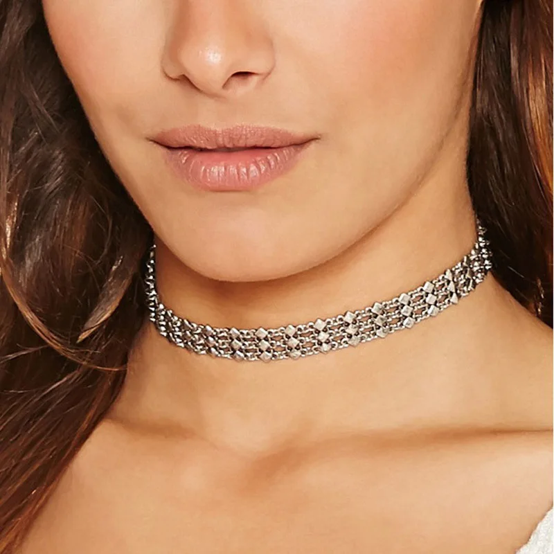 Bohemia Multilayer Square Link Chokers Necklaces for Women Turkish Ethnic Antique Silver Plated Link Short Necklace Jewelry
Bohemia Multilayer Square Link Chokers Necklaces for Women Turkish Ethnic Antique Silver Plated Link Short Necklace Jewelry