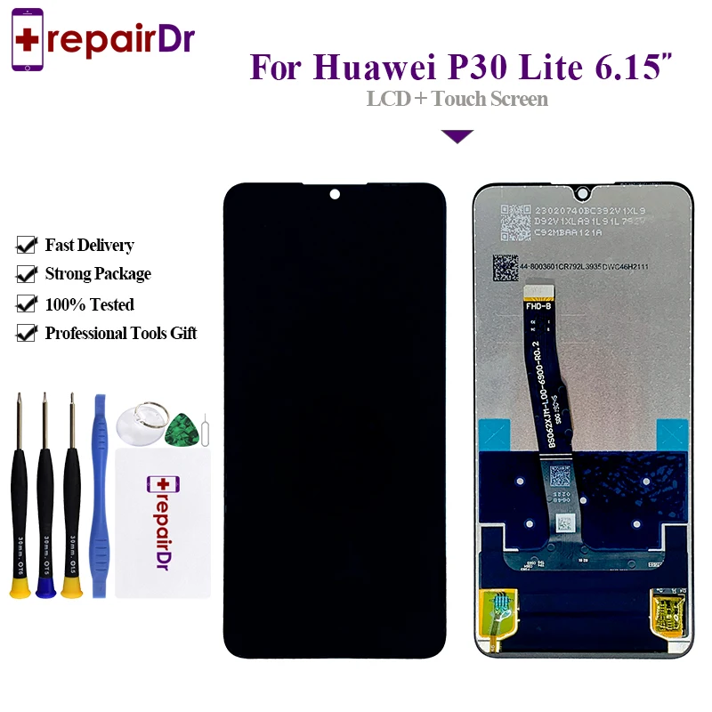 Original LCD For Huawei P30 Lite Lcd Display Touch Screen Digitizer Assembly New 6.15'' For HUAWEI P30 Lite/Nova 4E Lcd Screen
Original LCD For Huawei P30 Lite Lcd Display Touch Screen Digitizer Assembly New 6.15'' For HUAWEI P30 Lite/Nova 4E Lcd Screen