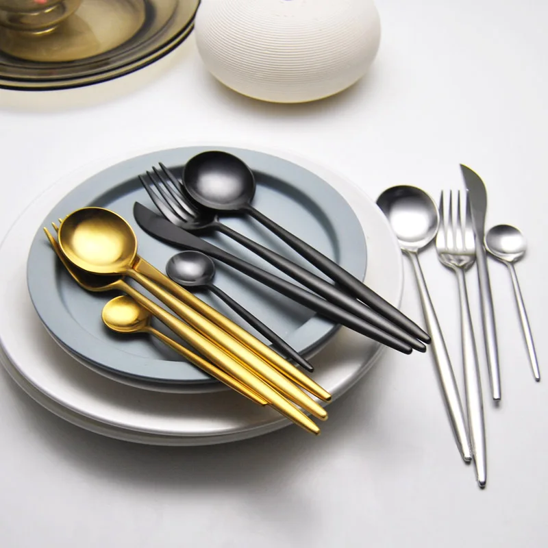 4Pcs/set Stainless Steel Black Dinnerware Set Gold Cutlery Set Fork Knife Scoops Wedding Silverware Set Drop Shipping
4Pcs/set Stainless Steel Black Dinnerware Set Gold Cutlery Set Fork Knife Scoops Wedding Silverware Set Drop Shipping