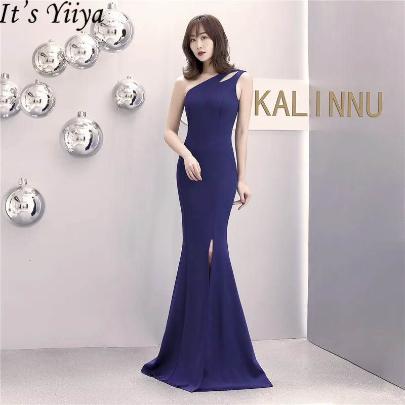 It's Yiiya Royal Blue evening dress zipper back Sleeveless long simple party gowns one-shoulder mermaid formal Prom dresses C082
It's Yiiya Royal Blue evening dress zipper back Sleeveless long simple party gowns one-shoulder mermaid formal Prom dresses C082