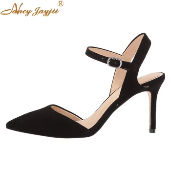 Black Stilettos Narrow Straps Sexy Instep Elegant Pumps Concise Ankle Strap Pointed Toe Thin High Heels Dress Party Women Shoes
Black Stilettos Narrow Straps Sexy Instep Elegant Pumps Concise Ankle Strap Pointed Toe Thin High Heels Dress Party Women Shoes